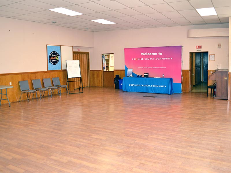 Our empty Community Hall